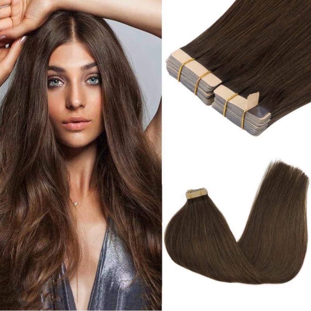 Elegant Chestnut Hair Extensions
